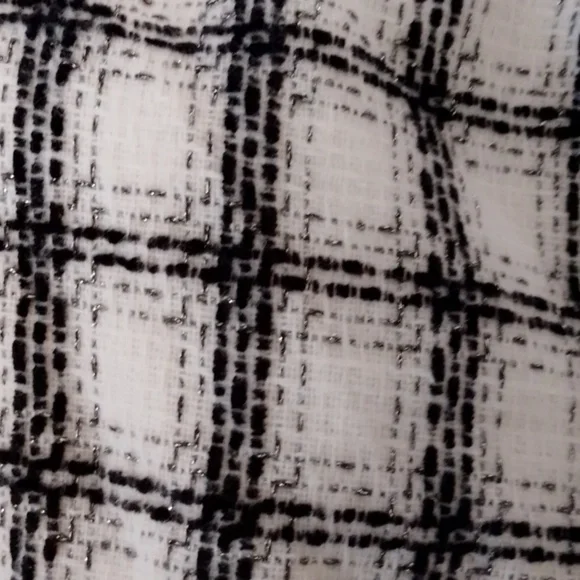 English Factory 2XL Cottage Plaid Gingham Tweed Puff Sleeve New - Picture 8 of 8